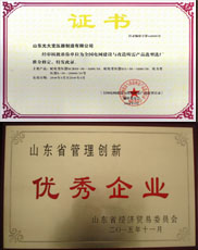 必威亚洲官方登陆首页优秀管理企业证书
